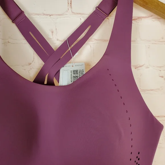SOLD Lululemon Air Support Bra Womens Size 38C Vintage Plum High Impact Running - Picture 5 of 11
